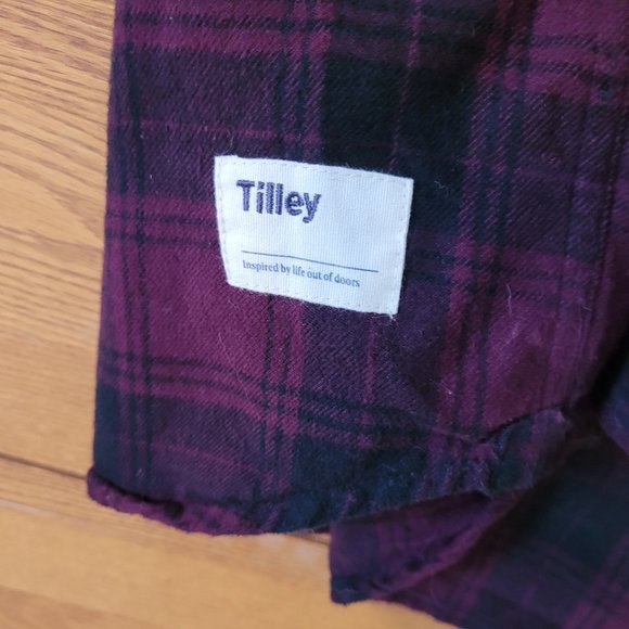 Tilley women's Flannel camp hiking shirt size Medium - Picture 5 of 9